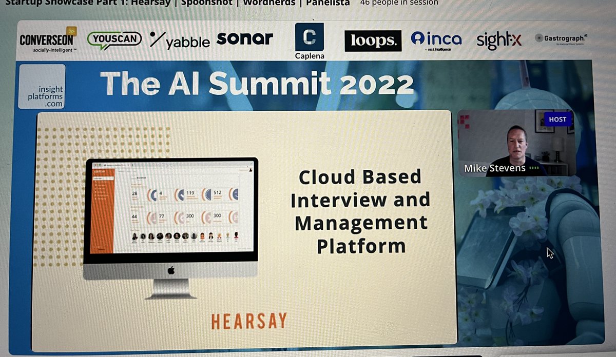 Thank you for hosting us <a href="/insightpltfrms/">Insight Platforms</a> .. Loved presenting our features to researchers &amp; strategists around the world #Aisummit #saas #restech #interviewtech #betterthanzoom