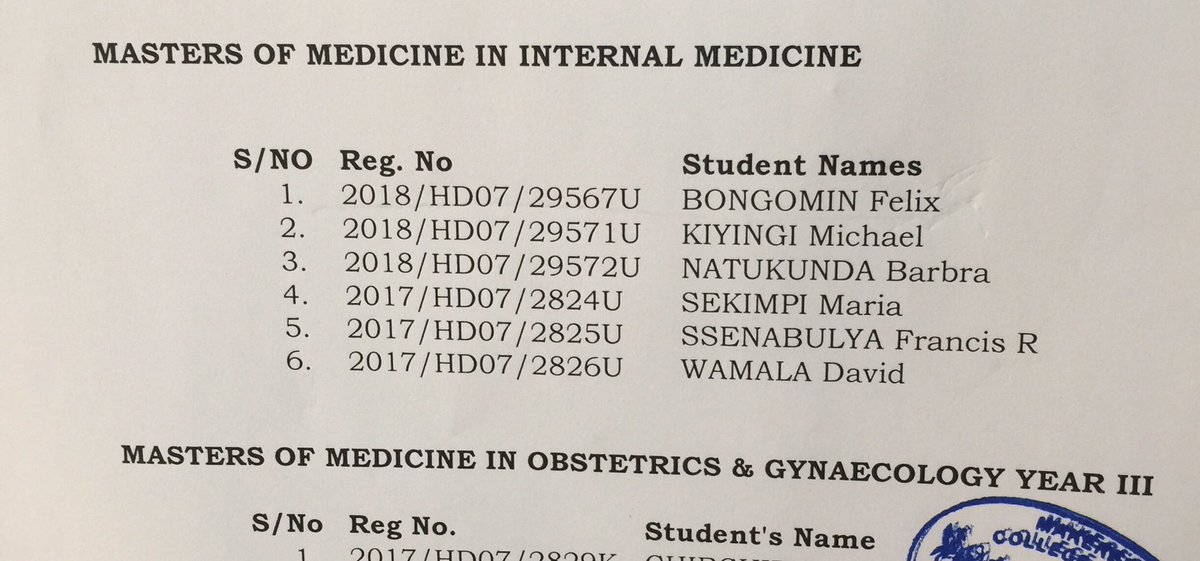 Internal Medicine Residents @Makerere tweet media