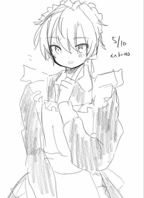 メイドの日葵くん と、日記に登場したからいっくん 