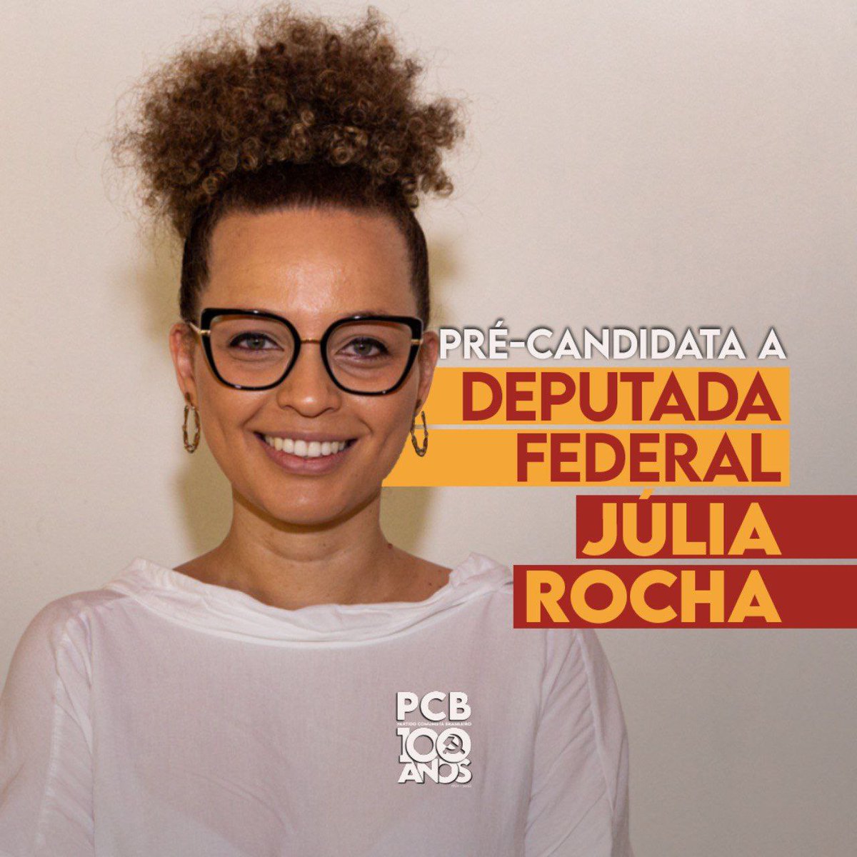 🚩 CONHEÇA AS PRÉ-CANDIDATURAS DO PCB-MG 🚩 

Júlia Rocha - pré-candidata a deputada federal (<a href="/juliarochasim/">Júlia Rocha</a>)

👇🏾