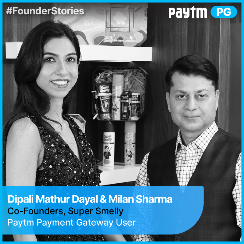 PaytmBusiness's tweet photo. "We realized that our children were part of a GenZ population for whom toxin-free products were not available.” Read how Paytm PG users @Dipali00380728 & Milan launched India’s first personal care brand which is toxin-free and made for the youth.
#SuperSmelly #PaytmPG