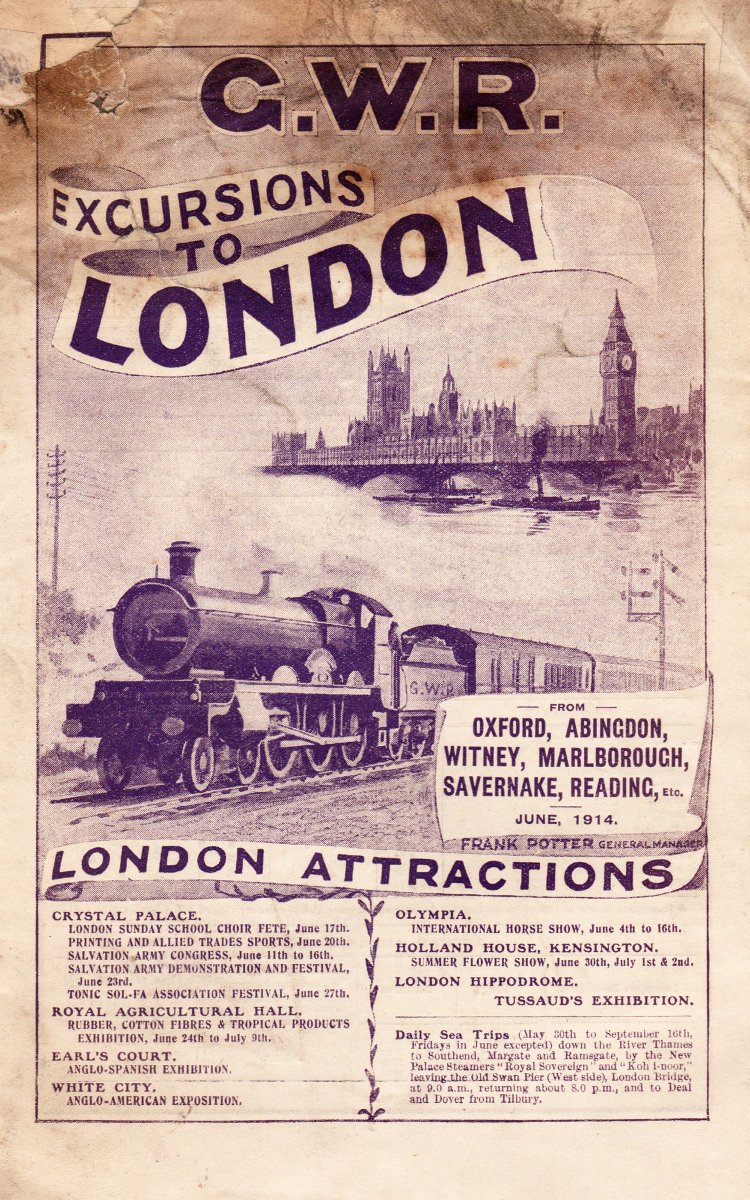 *Tuesday Treasures* Our blog this week show an illustrated pamphlet published in June 1914 from the vast archive of railway excursion publicity that the Great Western Trust holds in its collection. Take a look by visiting: bit.ly/DRC-Treasure