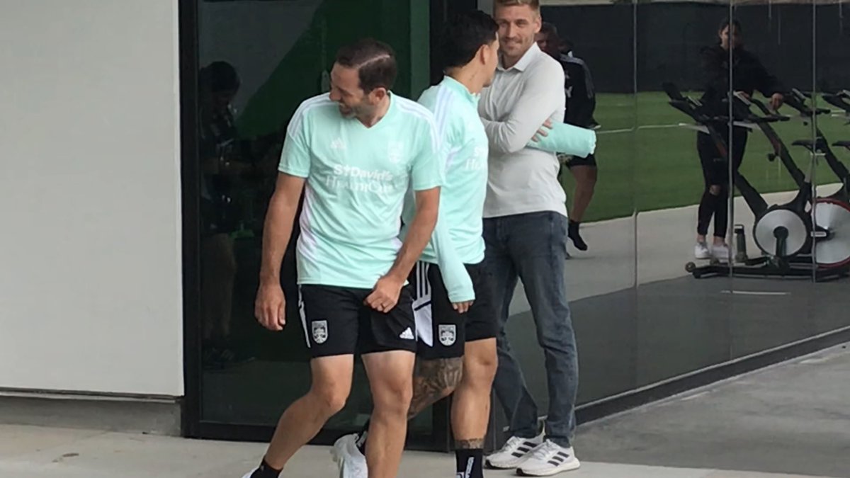 Sergio Garcia all smiles for his workout with Austin FC this morning. https://t.co/i0UpRLVqyg