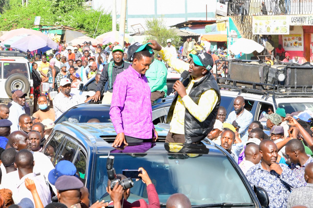 WilliamsRuto's tweet photo. Thanked the people and traders of Tala town in Matungulu Constituency, Machakos County, for agreeing to support our plan to grow the economy from the bottom. https://t.co/NrQxd0wxhM