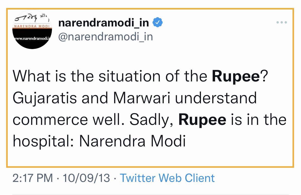 ysathishreddy's tweet photo. ‘Rupee is not losing strength because it’s size has changed. It is because those sitting in Delhi are busy in corruption’ : CM Modi to PM Modi
#CMModiVsPMModi
#RupeeVsDollar #RupeeFalls #Modi_Liar_Hai https://t.co/7JWu2lf0Bg