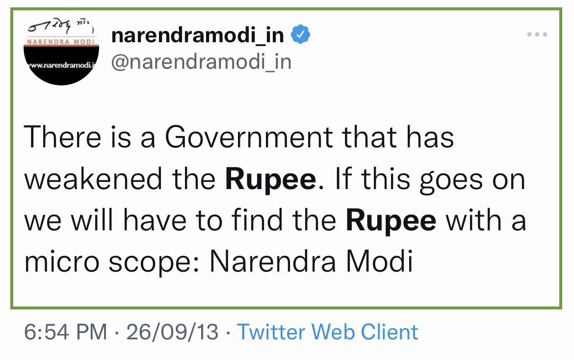ysathishreddy's tweet photo. ‘Rupee is not losing strength because it’s size has changed. It is because those sitting in Delhi are busy in corruption’ : CM Modi to PM Modi
#CMModiVsPMModi
#RupeeVsDollar #RupeeFalls #Modi_Liar_Hai https://t.co/7JWu2lf0Bg