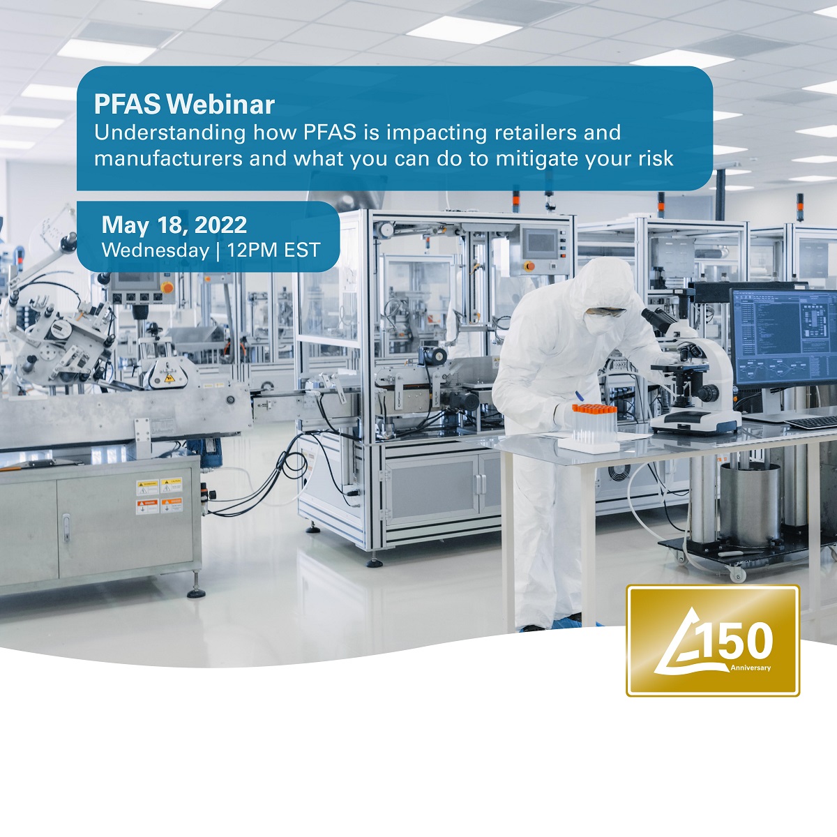 Interested in learning about #PFAS #chemicals? On May 18, our #retail experts will dive into this emerging issue topic, providing insight into understanding what PFAS is, common applications, options for testing, & how to mitigate your risk. Register: tuv.li/1htj