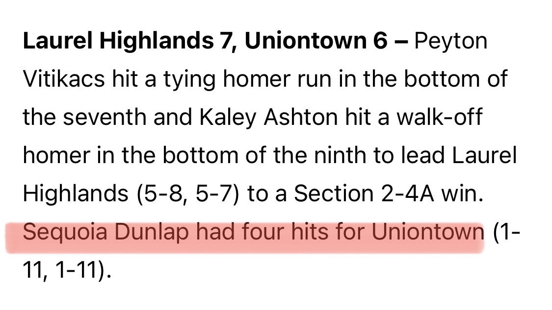 TeamPA05's tweet photo. 2023 SS/2B Sequoia Dunlap getting some #mediatime!
@teampafastpitch @TribLiveHSSN https://t.co/qvbXa7kAIl