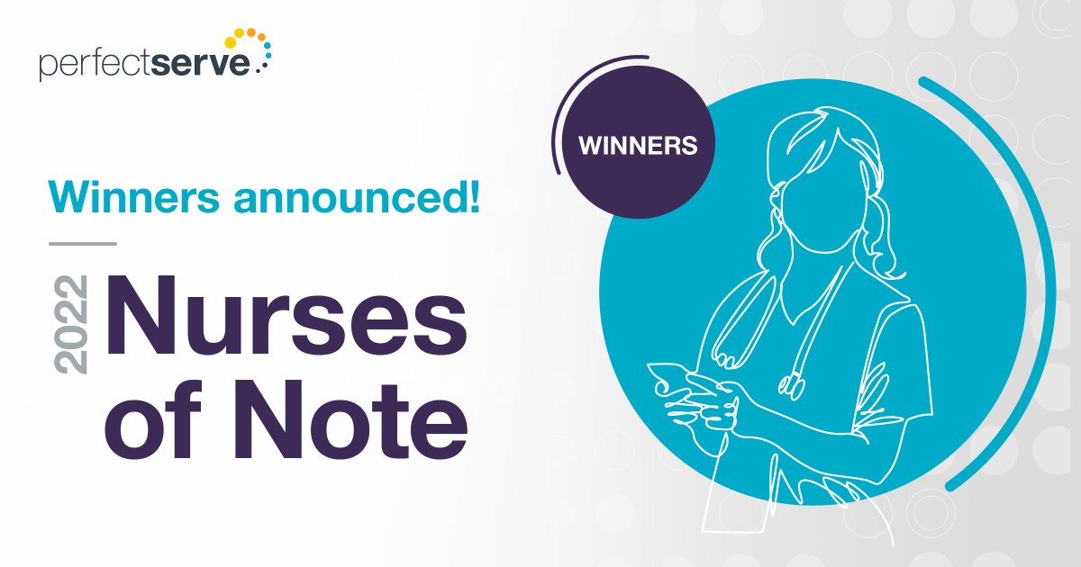 PerfectServe's tweet photo. Today's the day! This morning, we unveiled more than 130 honorees for the 2022 #NursesofNote awards program. 1/3 https://t.co/do5CONY7As