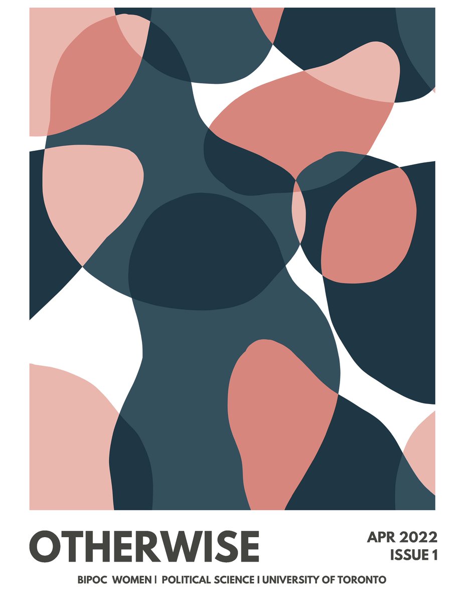 Check out the inaugural issue of OtherWise, a #women's #BIPOC e-magazine created by <a href="/UofT_PolSci/">Political Science</a> &amp; <a href="/AI_UofT/">Asian Institute UofT</a> graduate students! <a href="/Siru_PolSci/">Siru C 🏳️‍🌈</a>, Yangyang Cheng, @chenzh2025, <a href="/JadeYujia/">Yujia Jade Shi</a>, Emily Lawrence, @jjz_zhou. drive.google.com/file/d/1NMz24K…