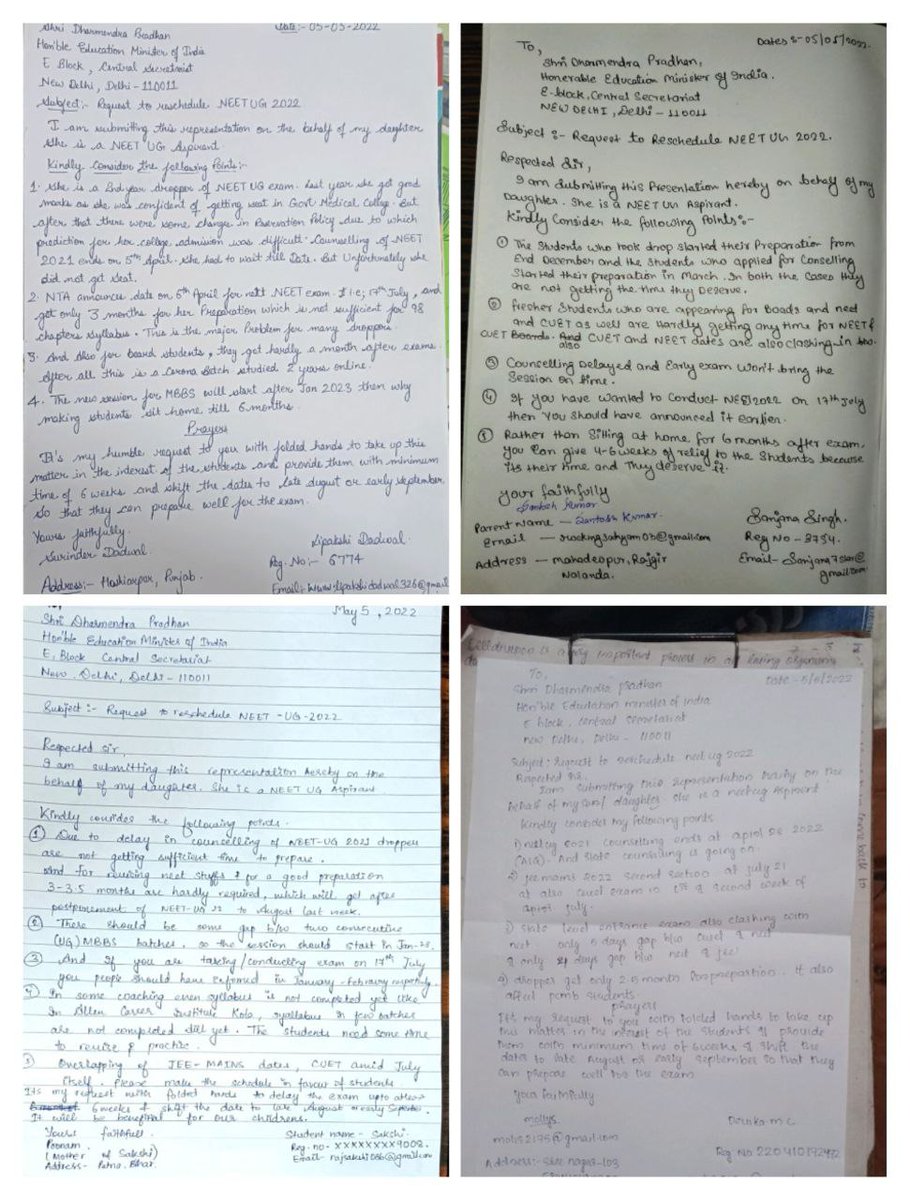singh_anaysa's tweet photo. #PostponeNEETUG
@Swamy39
@PMOIndia
@DG_NTA
@ravishndtv
@dpradhanbjp
@MoHFW_INDIA
@teacheranand
@abhishekctoi https://t.co/8XctGVHj6i
