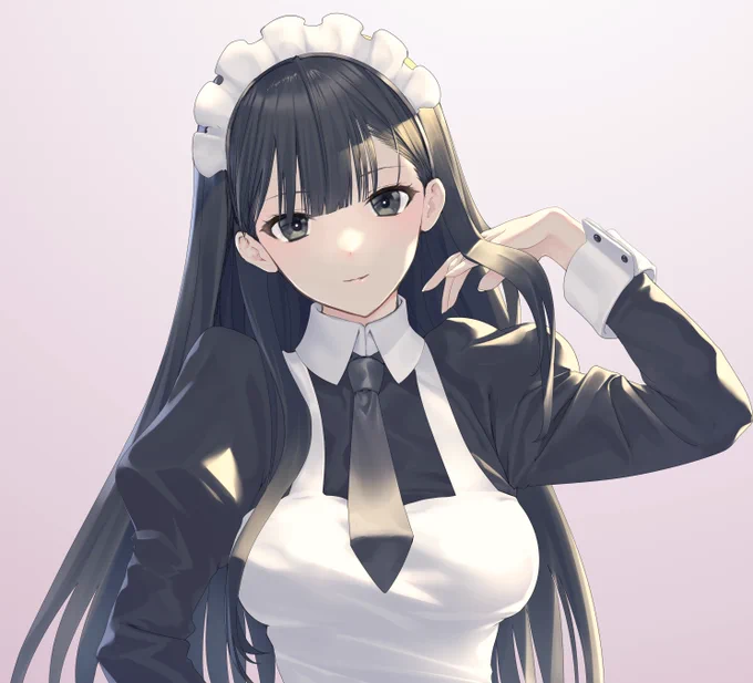 メイドの日らしいからクソメイド描きました 