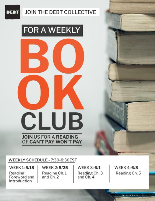 Book Club: ‘Can’t Pay, Won’t Pay: The Case for Economic Disobedience and Debt Abolition’ @ Online