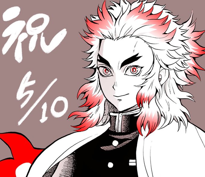 🎃TOM🎃さんがTwitterに投稿した煉獄杏寿郎(鬼滅の刃)のイラスト。