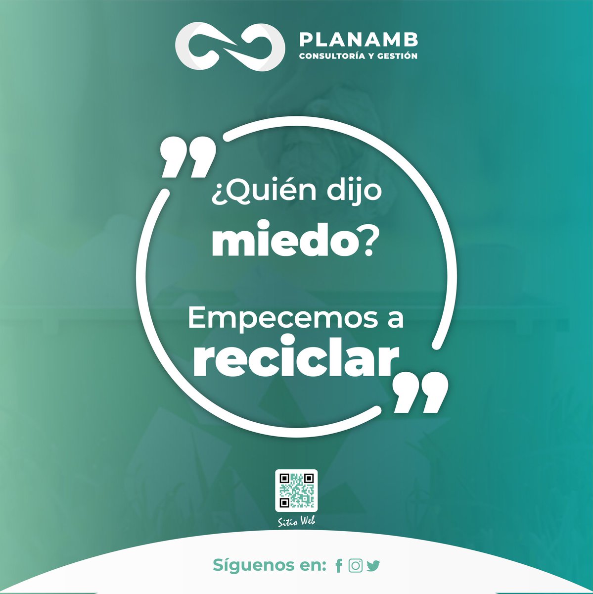 Planambc's tweet photo. ¡Anímate a reciclar! ♻️
Iniciamos un nuevo día con alegría y ganas de un mundo diferente. 🏢🌳
#Planamb
#ConsultoriaAmbiental
#FelizMartesATodos
#SiguemeYTeSigo https://t.co/5Axqok7MAD