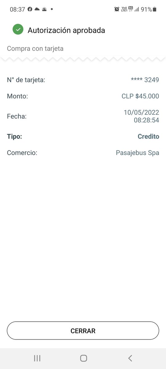 AtishaJose's tweet photo. @PasajeBusSpa buenos días, hoy compre pasajes de ida y regreso desde santiago a pucon para el día viernes 13 y regreso el sábado 14.
Según su cuenta no registro el pago, pero mi banco si registro el pago, mi nombre es José araya https://t.co/a86jKZlARj