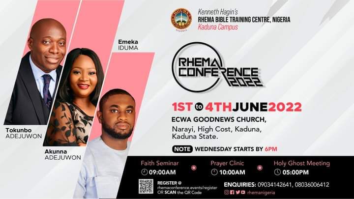 #RhemaConference22 #RC2022 #FaithSeminar #PrayerClinic #HGM

You are invited 😁