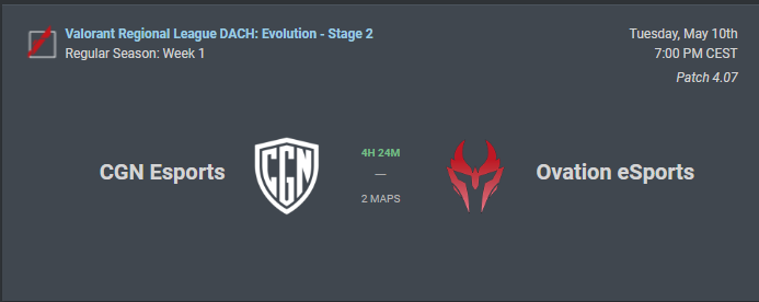 Wir von Strangers e-Sprot drücken unseren Freunden und Vorbildern von <a href="/OvationValorant/">Ovation Valorant</a> die Daumen für heute Abend in der <a href="/valleague_dach/">HanseMerkur Challengers DACH</a> ! #GLHF