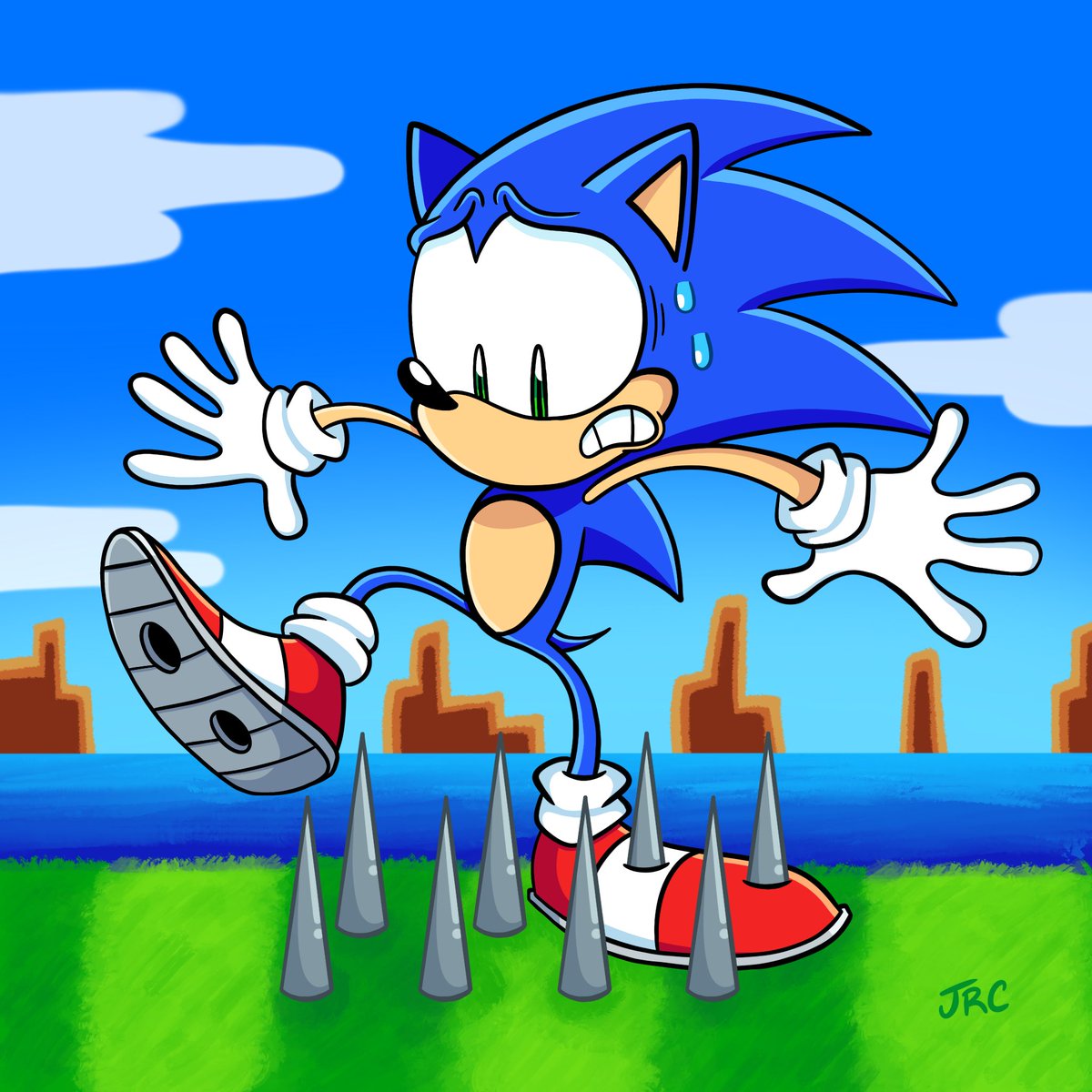 PeskyCreature's tweet photo. Ouch. #SonicTheHedgehog https://t.co/sMyVpfQFqA