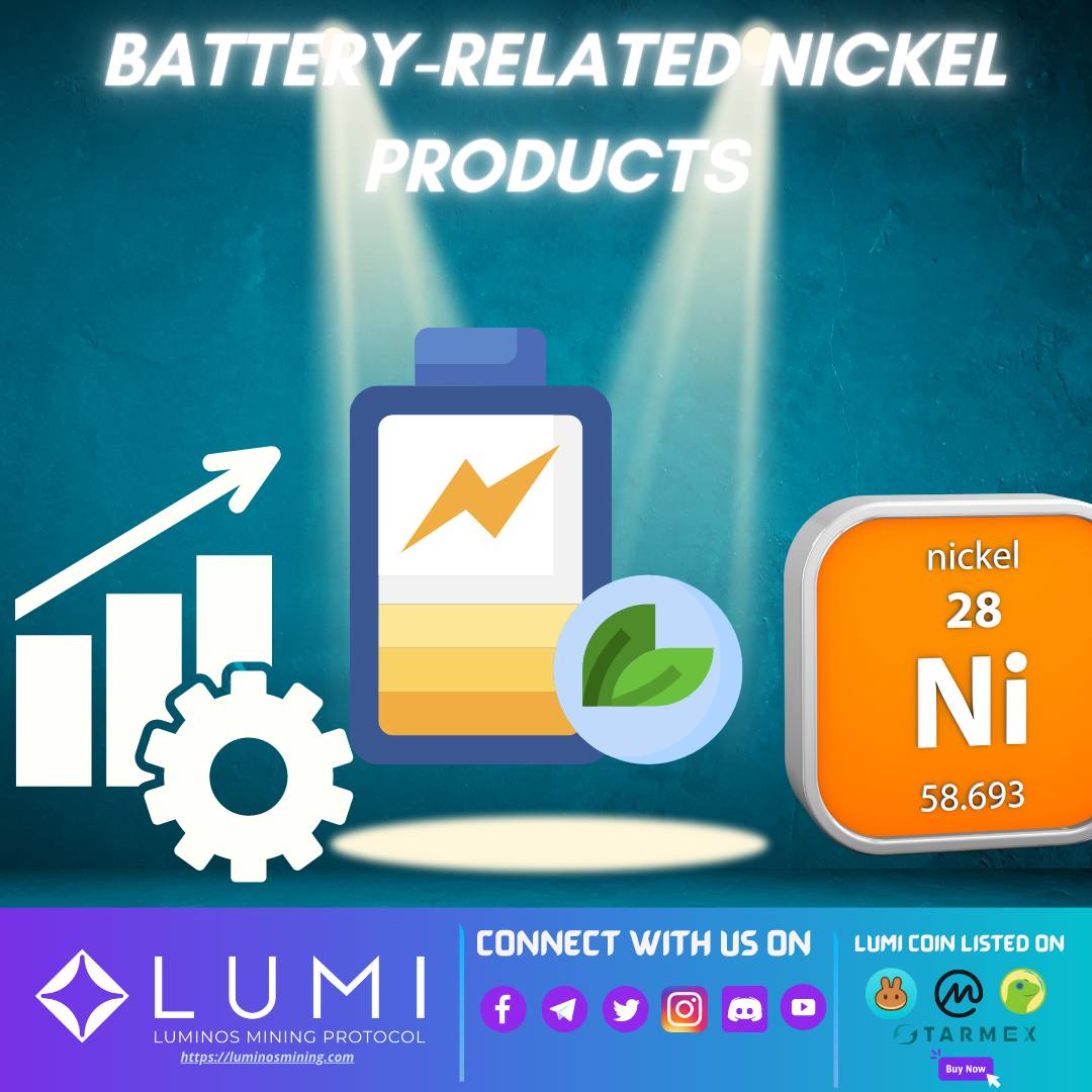 📌𝑩𝒂𝒕𝒕𝒆𝒓𝒚-𝒓𝒆𝒍𝒂𝒕𝒆𝒅 𝒏𝒊𝒄𝒌𝒆𝒍 𝒑𝒓𝒐𝒅𝒖𝒄𝒕𝒔

📰 Nickel demand for batteries, especially for the kind used in electric vehicles (EVs), is growing rapidly. 

🏗 𝑳𝒖𝒎𝒊𝒏𝒐𝒔 𝑮𝒓𝒂𝒉𝒂 - a big name in the Indonesian Nickel mining industry.