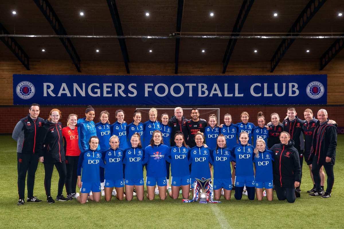 RangersFC's tweet photo. 📸 @The_real_Gio with the Park’s Motor Group @SWPL Champions.

💙 #OneClub | #RangersFC https://t.co/nSyirVQkW1