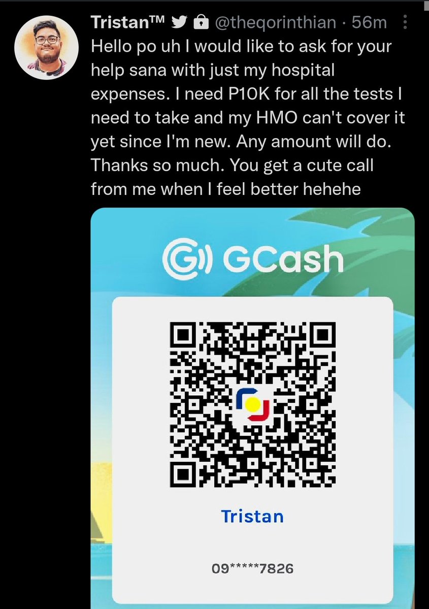 SerKuroben's tweet photo. Hi! A friend is in need of help. If you have any spare amount in your GCASH, it would be of great help for him na. In times like this, we should help one another. Bless you sa lahat ng tutulong! โบ๏ธ๐
#Help #SendHelp #AnyAmount https://t.co/P9APCQI79z
