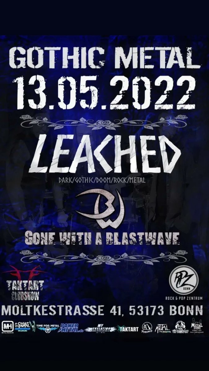 taktartbooking's tweet image. #clubshowbonn #rpz #leached #gonewithablastwave