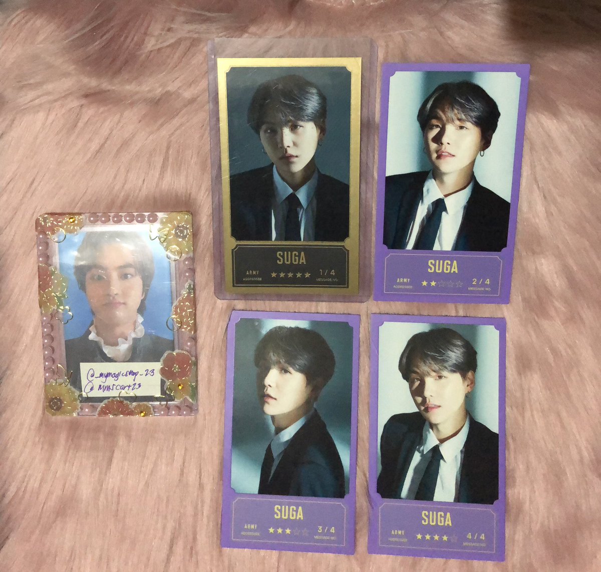 mmscart23's tweet photo. Anyone interested?
Will Probably sell in member sets (prio namseok taker)

Undecideeeed but lmk

Bang bang con bbcon message card set
Rm suga jhope jimin v jk
Wts lfb ph https://t.co/JlFElptfp0