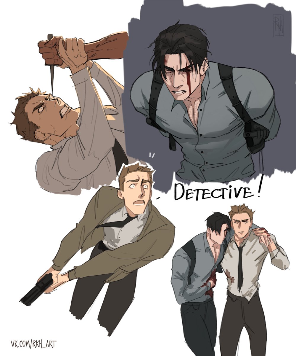 Reagan_Hawke's tweet photo. Detective AU 

продолжение ~ https://t.co/1toAaK3Iml