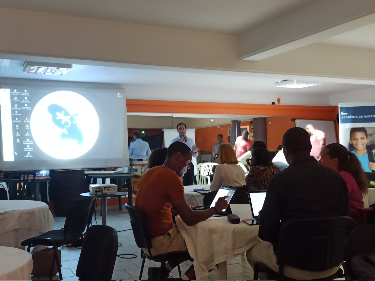Prévention Gestion de Crise de l'  <a href="/acmartinique/">Académie de Martinique</a> au Vauclin en présence de la DGESCO, de l'<a href="/acguyane/">Académie de Guyane</a> et de l'<a href="/AcGuadeloupe/">Académie de la Guadeloupe</a>. 30 stagiaires impatients de débuter cette formation intercatégorielle. @WaloszekV <a href="/GautreauOlivie1/">Gautreau Olivier</a>