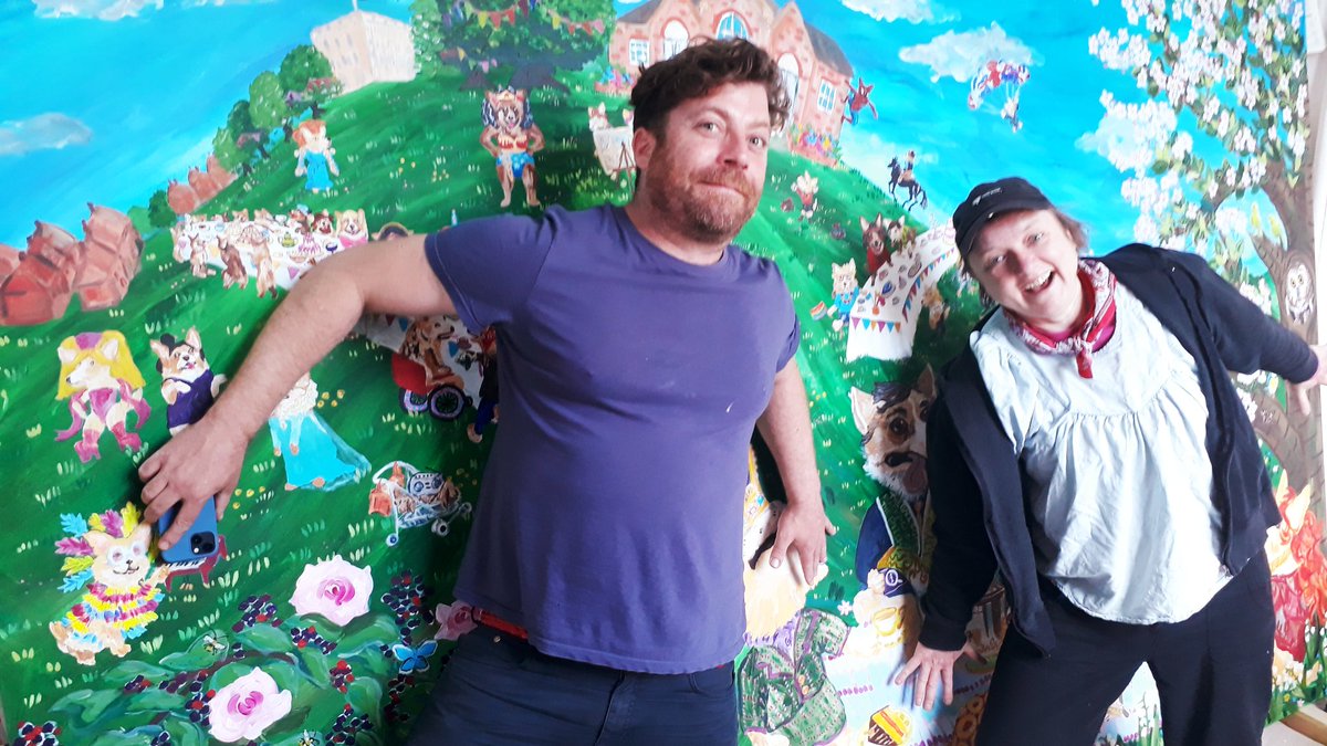 Keep an eye out for the unveiling of the Jubilee freize <a href="/SilverRdCentre/">SilverRdCommCentre</a> painted by <a href="/NorwichDandies/">The Norwich Dandies</a> for her Majesty's 70 years. Thanks to <a href="/ermcic/">erm cic</a> <a href="/ace_national/">Arts Council England</a> <a href="/NorfolkCommuni1/">Norfolk Community Foundation</a>