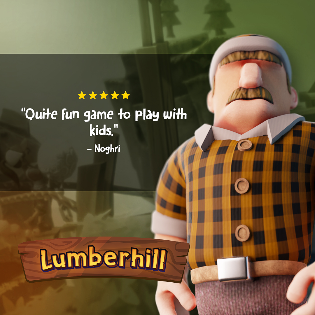 Have you played the game with kids yet? 🕹️

#BeLumberjack | #IndieGames | #PartyGames | #NintendoSwitch