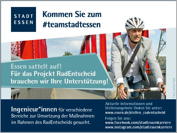 Essen_Ruhr's tweet photo. 📢 Jetzt noch schnell bewerben! 🚴 🚵♂️ 🚴♀️ 💨
➡️ https://t.co/FedGpHI8Z3
#radentscheid #radentscheidessen #teamstadtessen
@Radentscheid_E
@ADFCEssen
@efi_essen https://t.co/l8lrTT5Fbu