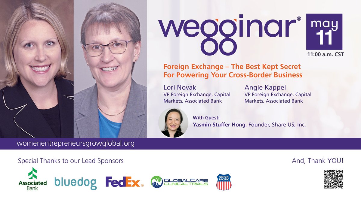 weggtoday's tweet photo. The Global Small Business Blog: The Best Kept Secret For Powering Your Cross-Border Business:  #ForeignExchange (wegginar® 5/11/22): https://t.co/cAFphs7a23 #globalsmallbusiness #foreignexchange #FX #foreignexchangemanagement @lorinovak @AngieKappel @AssociatedBank https://t.co/l1IU2mmTJs
