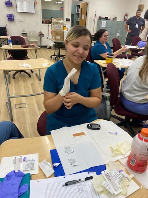 suwanneertc's tweet photo. RIVEROAK Practical Nursing collaborated with Patient Care Technician last week to assist PCT students in achieving their Dermal stick requirements.
#GrowYourFutureWithUs #GrowWithUs
#GetThereFL
#CTEWorks #PreparingaSkilledWorkforce #FLTechnicalColleges #FLTechColleges https://t.co/cqq2EknEib
