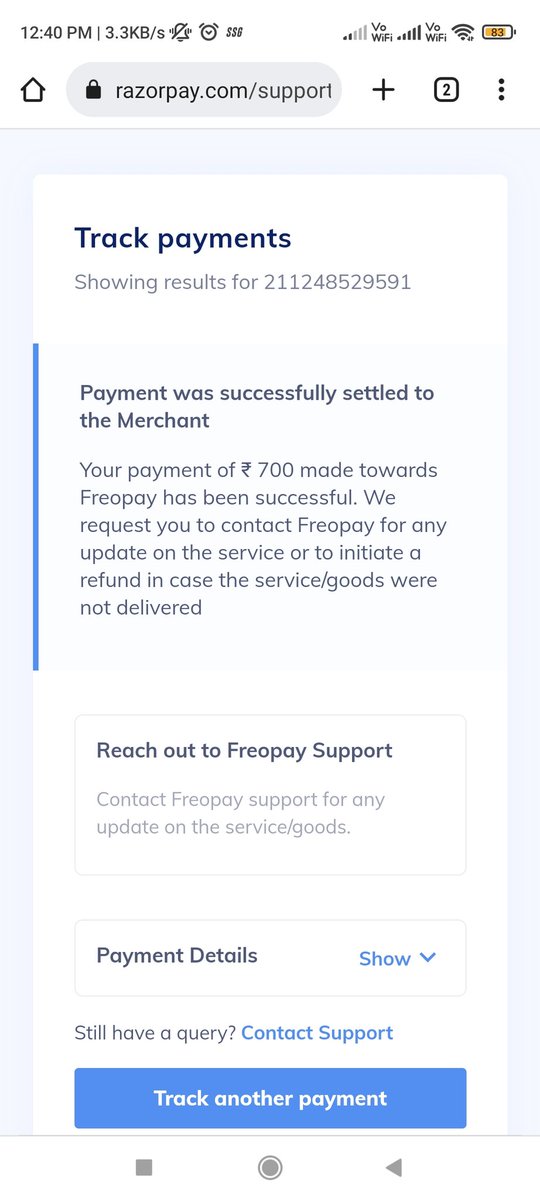 kari_bader's tweet photo. It's been 3 weeks since I have settled bill but still they are charging late fees and no action is being taken inspite of so many mails.. no proper customer support team and no response even after providing all the details @freopay @MoneyTapApp https://t.co/CxScePLy2X