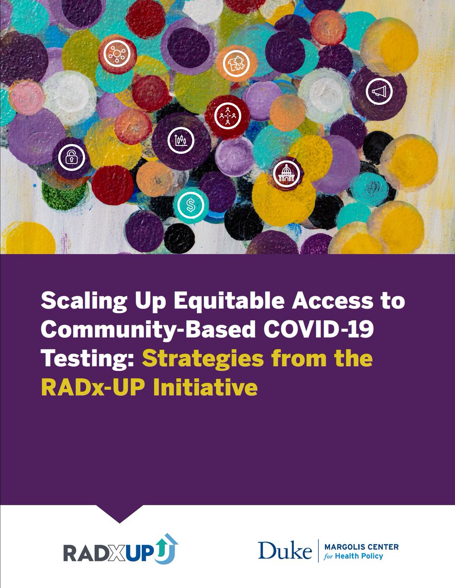 Duke-Margolis (@dukemargolis) on Twitter photo A new report from @uncCHER <a href="/Duke_CTSI/">Duke Clinical and Translational Science Institute</a> <a href="/DukeMargolis/">Duke-Margolis</a> summarizes key policy strategies from <a href="/RadxUp/">RADx-UP</a> interventions that are advancing equity in COVID-19 testing for marginalized communities duke.is/gpkvp
<a href="/AndreaThoumi/">Andrea Thoumi, MPP, MSc</a> <a href="/KamariaKaalund/">Kamaria Kaalund</a> <a href="/mickycwMD/">Michael Cohen-Wolkowiez</a> <a href="/wakibbe/">Warren Kibbe</a> <a href="/gcsmd/">Giselle Corbie</a> A new report from @uncCHER <a href="/Duke_CTSI/">Duke Clinical and Translational Science Institute</a> <a href="/DukeMargolis/">Duke-Margolis</a> summarizes key policy strategies from <a href="/RadxUp/">RADx-UP</a> interventions that are advancing equity in COVID-19 testing for marginalized communities duke.is/gpkvp
<a href="/AndreaThoumi/">Andrea Thoumi, MPP, MSc</a> <a href="/KamariaKaalund/">Kamaria Kaalund</a> <a href="/mickycwMD/">Michael Cohen-Wolkowiez</a> <a href="/wakibbe/">Warren Kibbe</a> <a href="/gcsmd/">Giselle Corbie</a>