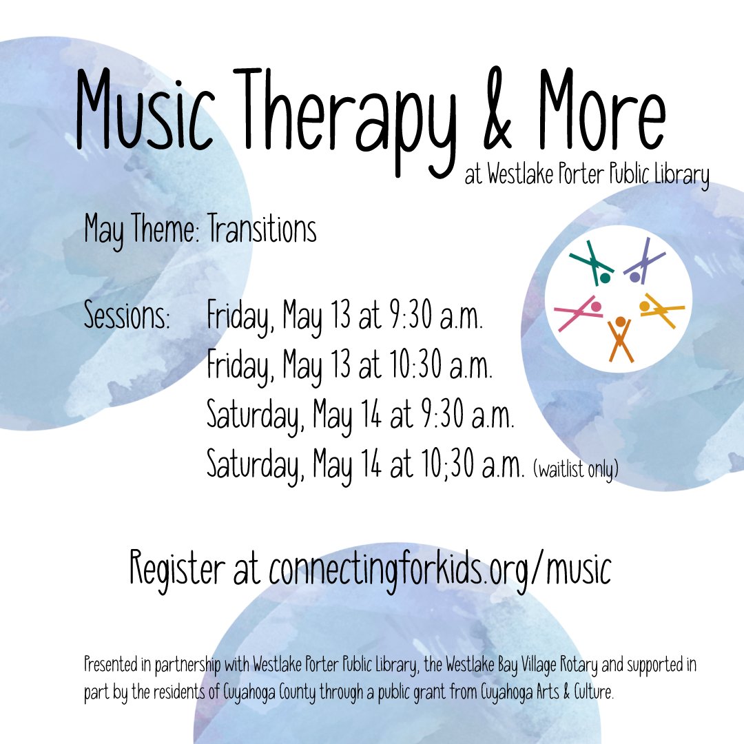 ConnectforKids's tweet photo. Our last Music Therapy & More sessions of the 2022-23 program year have a few openings left. Join us this weekend in Westlake! https://t.co/DoyJ2H6dE2 #ThisIsCAC https://t.co/OJHix2LCpj