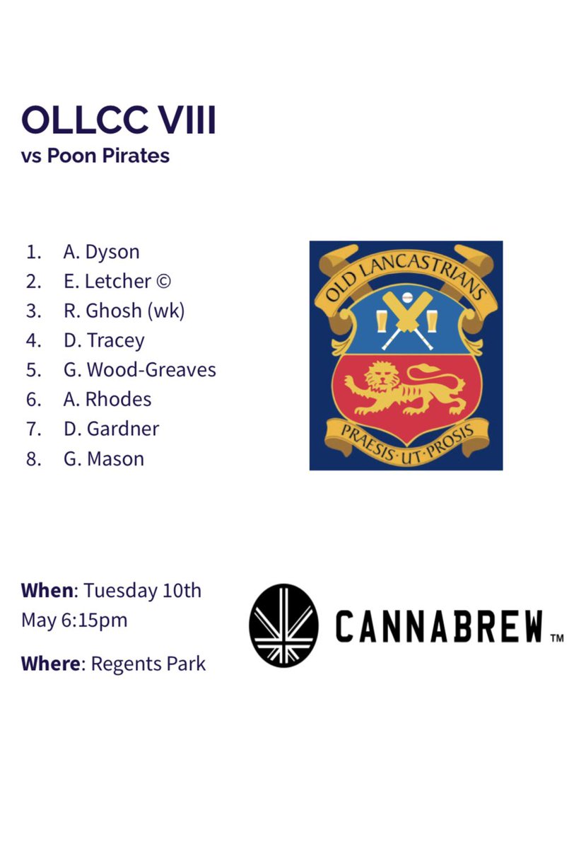 OLLCricketClub's tweet photo. Big game today against Poon Pirates. 6:15 at Regents Park #OLLCC https://t.co/wRmNhebk1S
