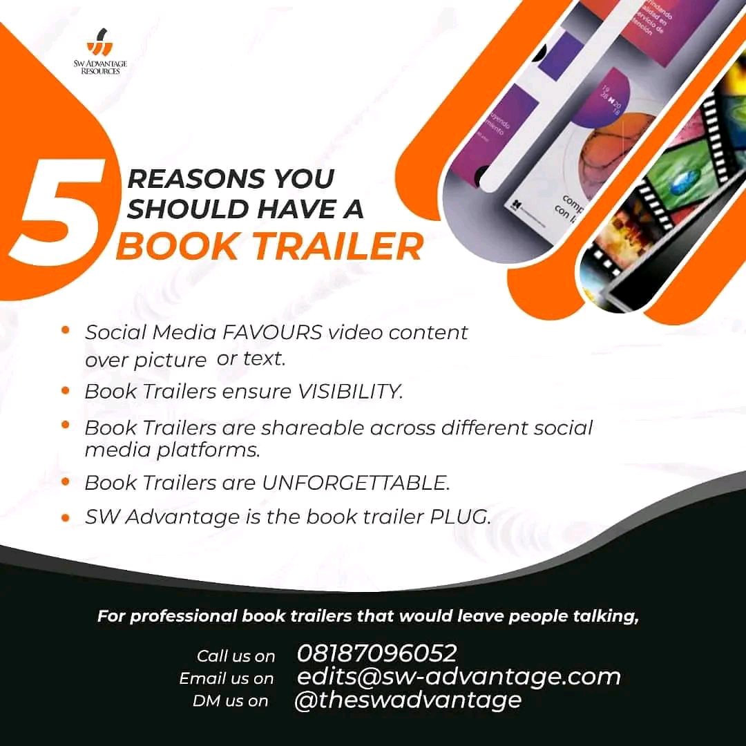 swadvantage1's tweet photo. Algorithms favour making use of videos to promote your books than just making use of carousels.

Here is a free advice; use a trailer to promote your next book.

This is the new way to crack the bestselling list.

Bestseller, who?
Bestseller YOU!

#swadvantageway ##booksales https://t.co/kEIL0X5QGP