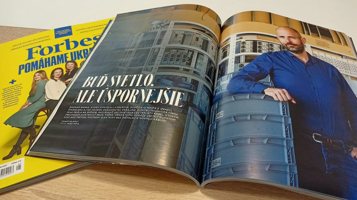 Are you reading <a href="/ForbesSlovensko/">Forbes Slovensko</a>? In the May issue you will find something about our beginnings, smart solutions in Slovak cities, what we do in Ukraine and much more.