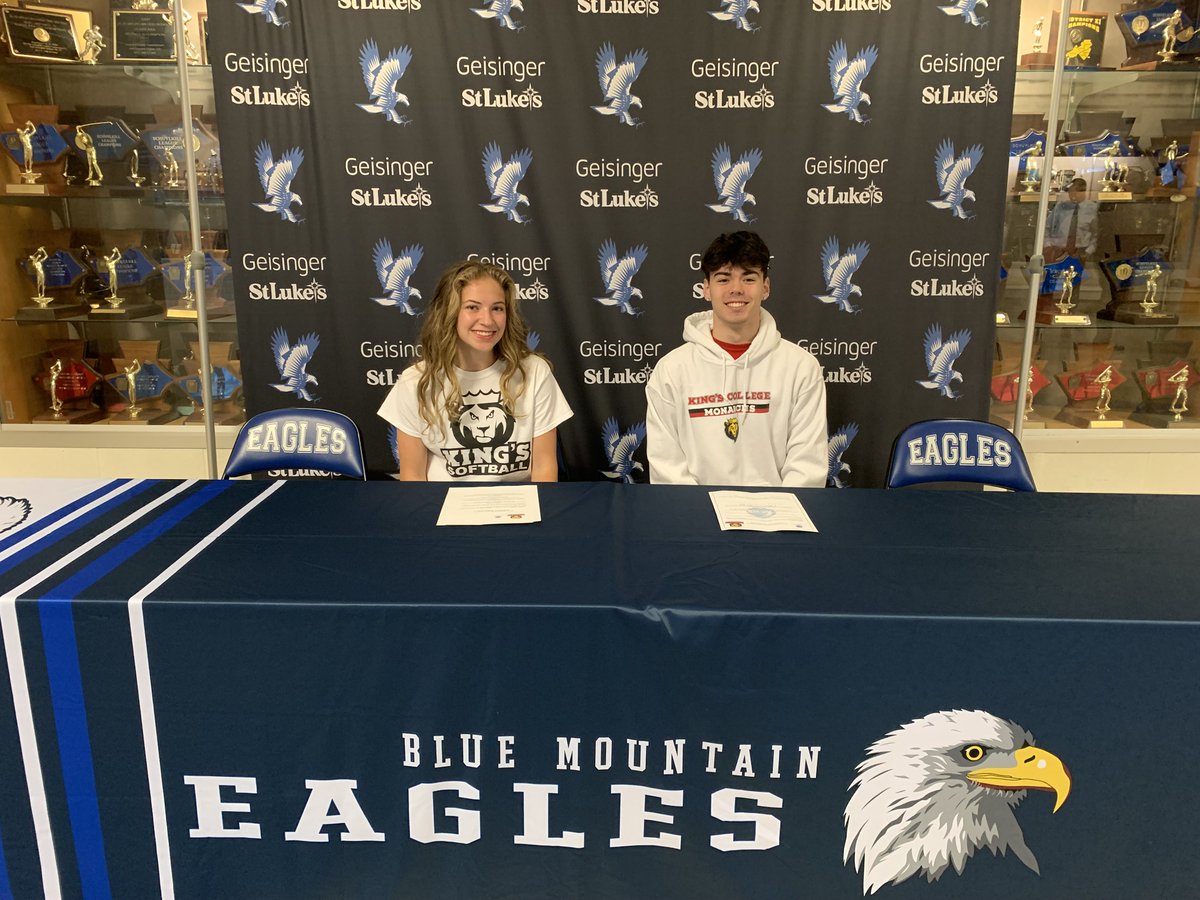 BMSDAthletics's tweet photo. Congratulations to Kade and Courtney on continuing their education and sports careers at Kings College. Best of luck and BM Proud!! https://t.co/ZcRbm1C7fg