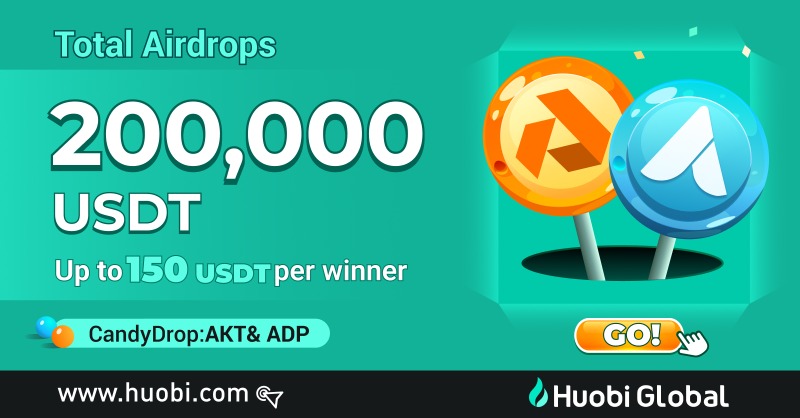 HTX_Global's tweet photo. $200,000 #CandyDrop!

Now up to 150 #USDT per winner!

🍬 $AKT @akashnet

🍬 $ADP @Adappter_io

Get your share 👇 #airdrop