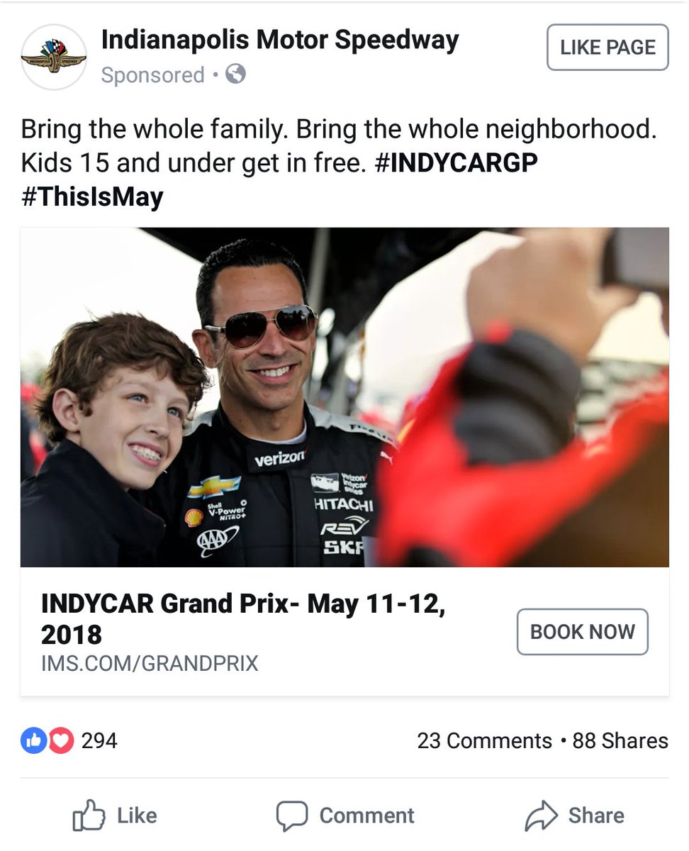 kidindyracing's tweet photo. Happy birthday to 4 time #indy500 winner @h3lio He will be going for a record 5th win on May 29 driving for @MeyerShankRac @IMS https://t.co/kRq3ODdKxW