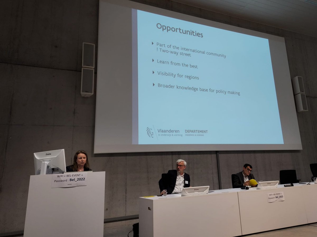 statistiek_vl's tweet photo. Isabelle Erauw of @onderwijs_Vl: "Being part of the international community of statistics is always a very interesting experience for many reasons." #regionalstatistics https://t.co/pvZ0R4mts9