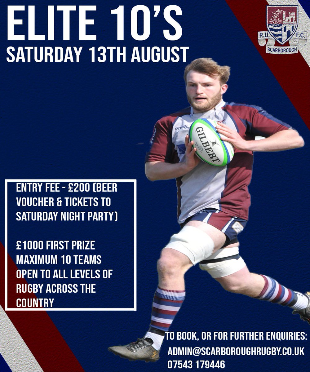 Elite 10’s 🏉

Along the social &amp; women’s competitions, we are delighted to announce that we will be running an elite tournament this year. Only 10 places available, so make sure you get in touch with Matty Jones or the club, as soon as possible.