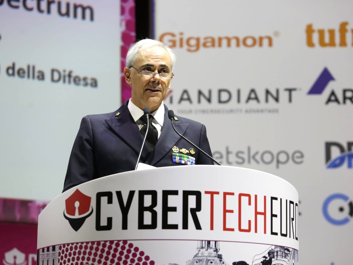 Cybertech_Globl's tweet photo. Some #speakers at #CybertechEU: Franco Gabrielli, Rear Adm. Giovanbattista Raimondi, @ARPhilpott of @Trellix, @RJDriggers of @Accenture, and our MC, journalist & author, Barbara Gasperini.
Stay tuned for more!
#cybertech #cyberdefense #cybersecurityawareness #datasecurity https://t.co/5fUjM6t8ua