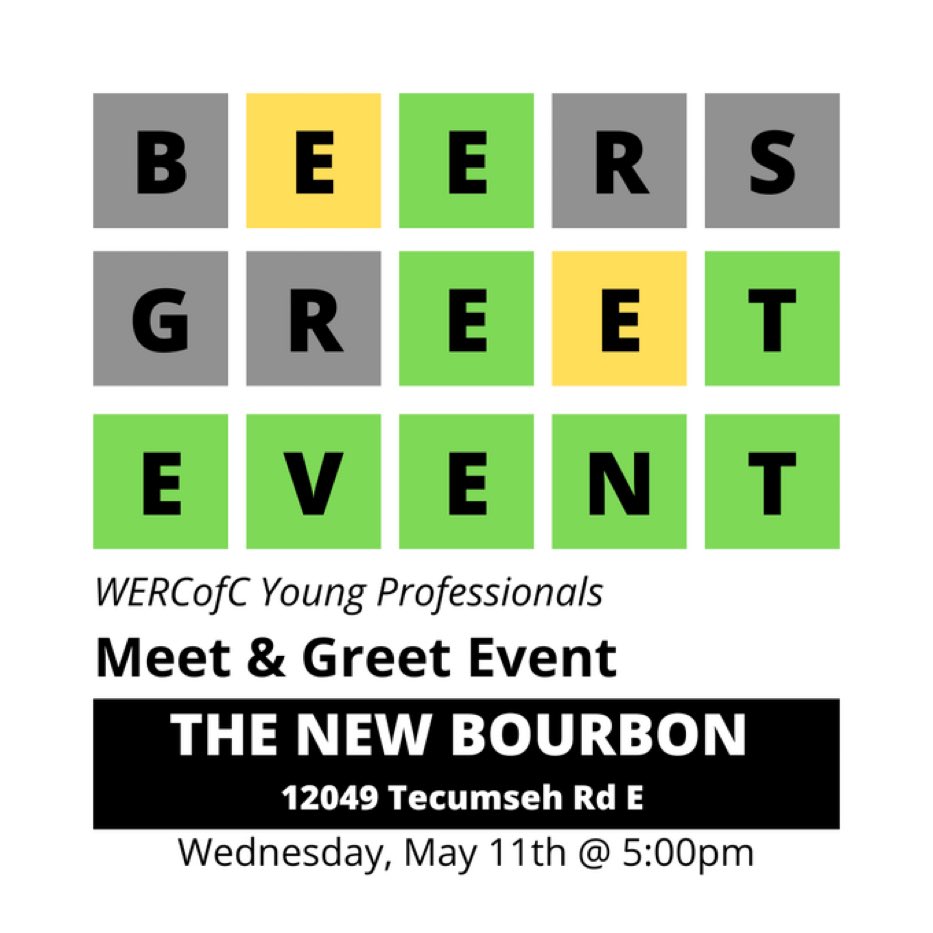 WERCOCYP's tweet photo. Don’t forget, our meet and greet event is happening tomorrow night! It’s completely free, so come out after work and join us! https://t.co/RMiugpSJVd