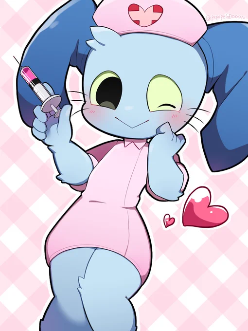 ナース帽サムくんめっっっかわだったのでもう全身ナースコスに身を包んでいただきたい🐰💉🏥💕 