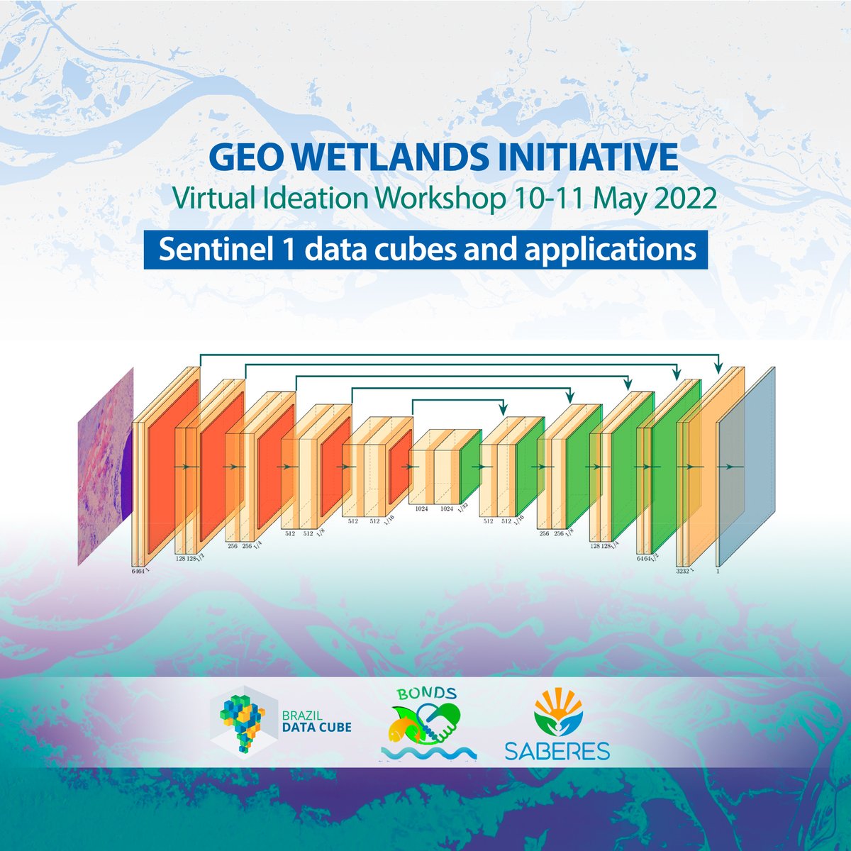 BrazilDataCube's tweet image. The Brazil Data Cube and SABERES project teams present their joint initiatives to produce Sentinel 1 data cubes and to extract water bodies from them using machine learning at Workshop for the GEO Wetlands Initiative, tomorrow, May 11, 2022.
#bdc #brazildatacube #saberes #bonds